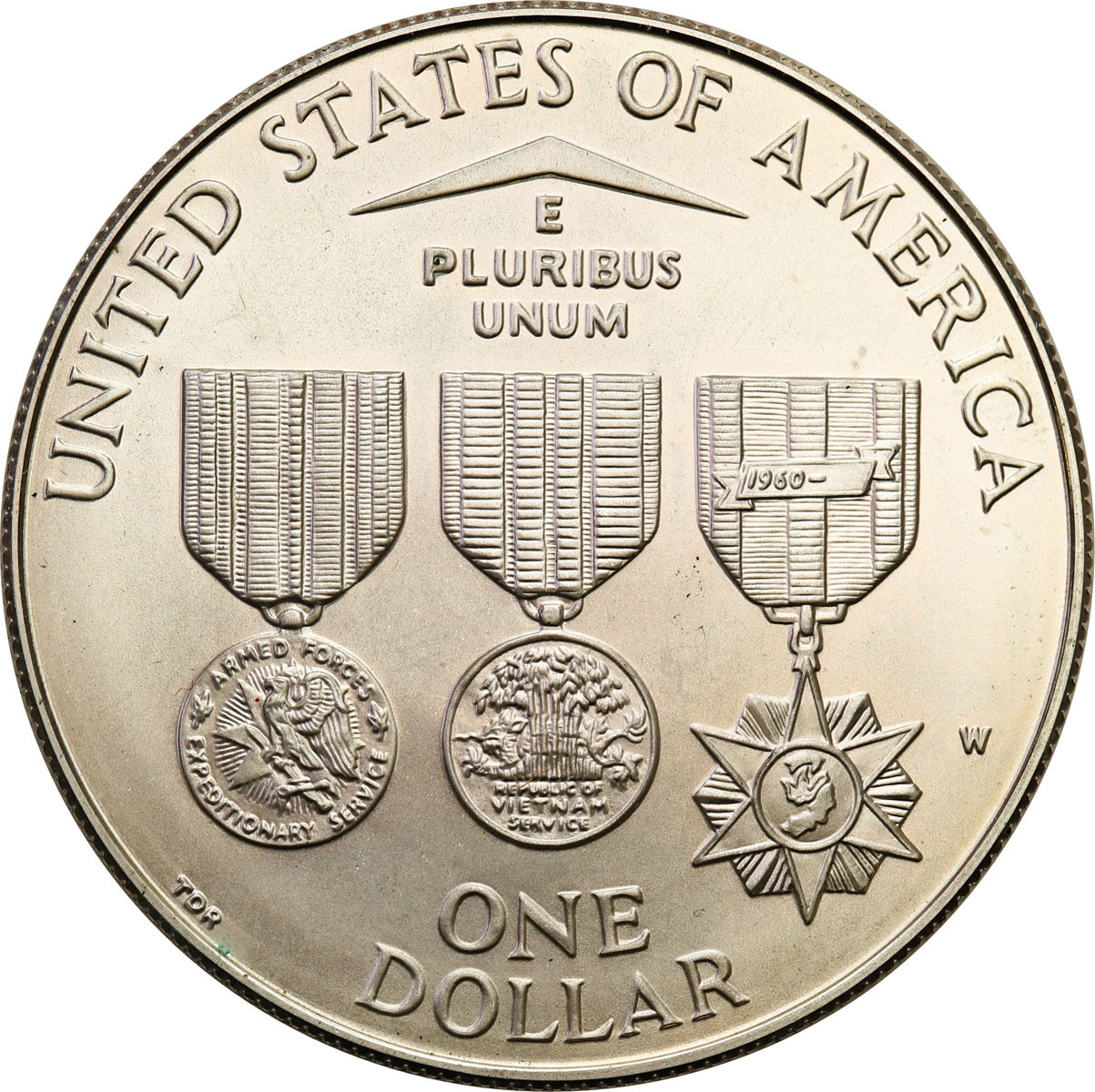 USA. Dolar 1994 W, Pomnik Weteranów Wietnamu